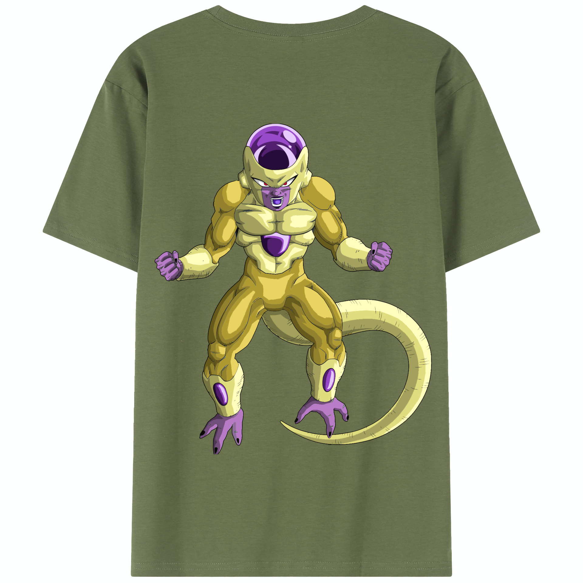 （画像用） ドラゴンボール フリーザ DRAGON BALL Frieza 綿100％半袖Tシャツ（背面プリント）